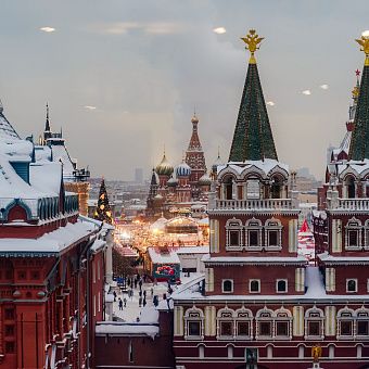 Новогодний сюжет в Москве