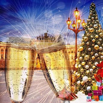 Ночная новогодняя автобусная экскурсия + фуршет